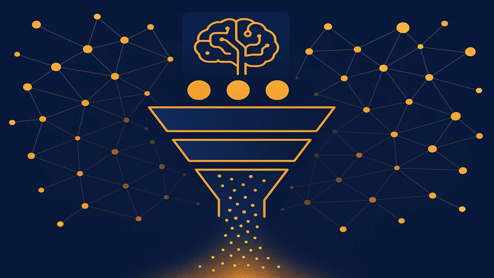 Lead generation B2B con AI agent: il nostro setup interno Aitanor - illustrazione editoriale CEO AI